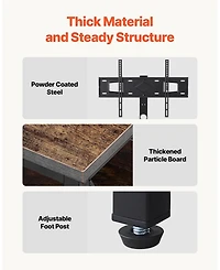Gouun Tv Stand with Mount and Led Lights for TVs