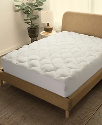 Cheer Collection Rayon from Bamboo Fitted Down Alternative Mattress Pad