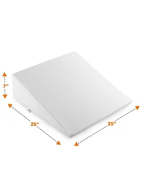Cheer Collection Bed Wedge Pillow, 25" x 25"