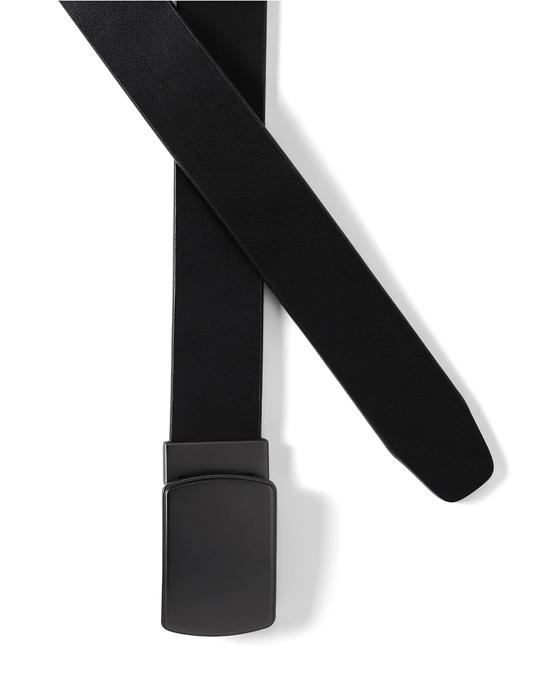 Lands' End Men's Leather Adjustable Slide Belt