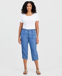 Style & Co Women's Mid-Rise Cargo Capri Pants, Exclusively at Macy's