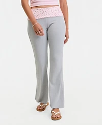 Hippie Rose Juniors' Foldover Flare-Leg Lounge Pants