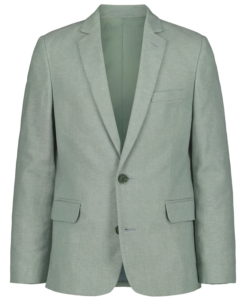 Calvin Klein Boys' 8-20 Tri-Blend Linen Suit Jacket