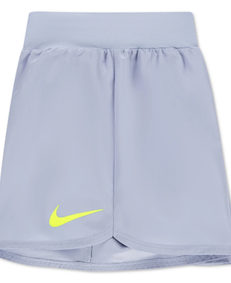 Nike Girls' 4-6X Crewneck T-Shirt and Crossover Shorts, 2-Piece Set