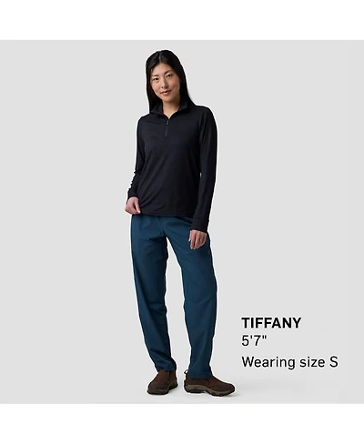 Backcountry Women's Destination Zip Pullover Long Sleeve Performance Tops