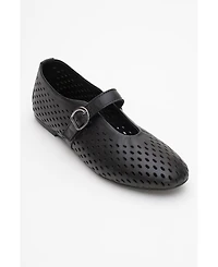 Forever & Always Shoes Women Arian Leather Ballet Flat