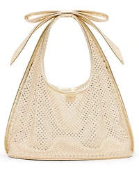 Betsey Johnson Bow Small Mesh Tote Handbag