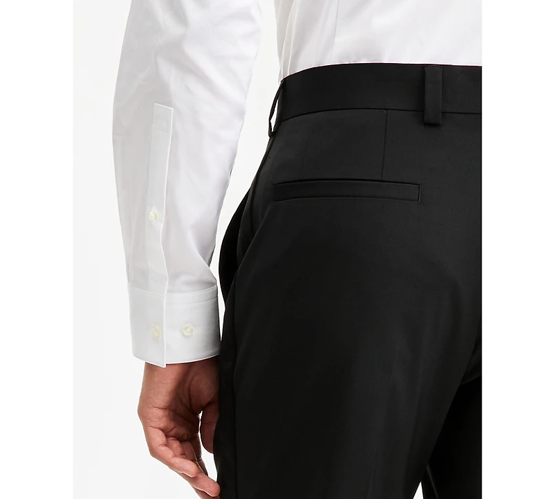 Hugo by Boss Men's Modern-Fit Wool Blend Super Flex Stretch Tuxedo Pants