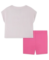Jordan Boys' Toddler 2T-4T Boxy Top and Bike Shorts, 2-Piece Set