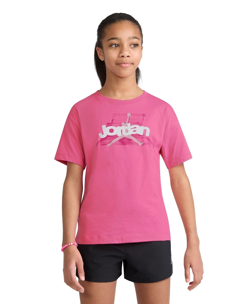 Jordan Girls' 7-16 Bow Short-Sleeve T-Shirt