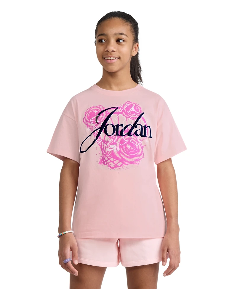 Jordan Girls' 7-16 Floral Flight T-Shirt