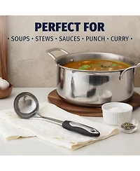 12" Soup Ladle Cooking Utensil - Durable Stainless Steel Kitchen Gadget