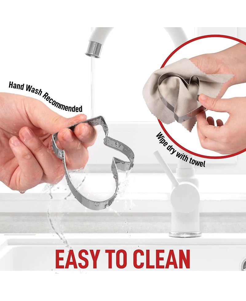 (14-Pieces) Metal Christmas Cookie Cutters - Stainless Steel Christmas Cookie Cutters With Folded Edges