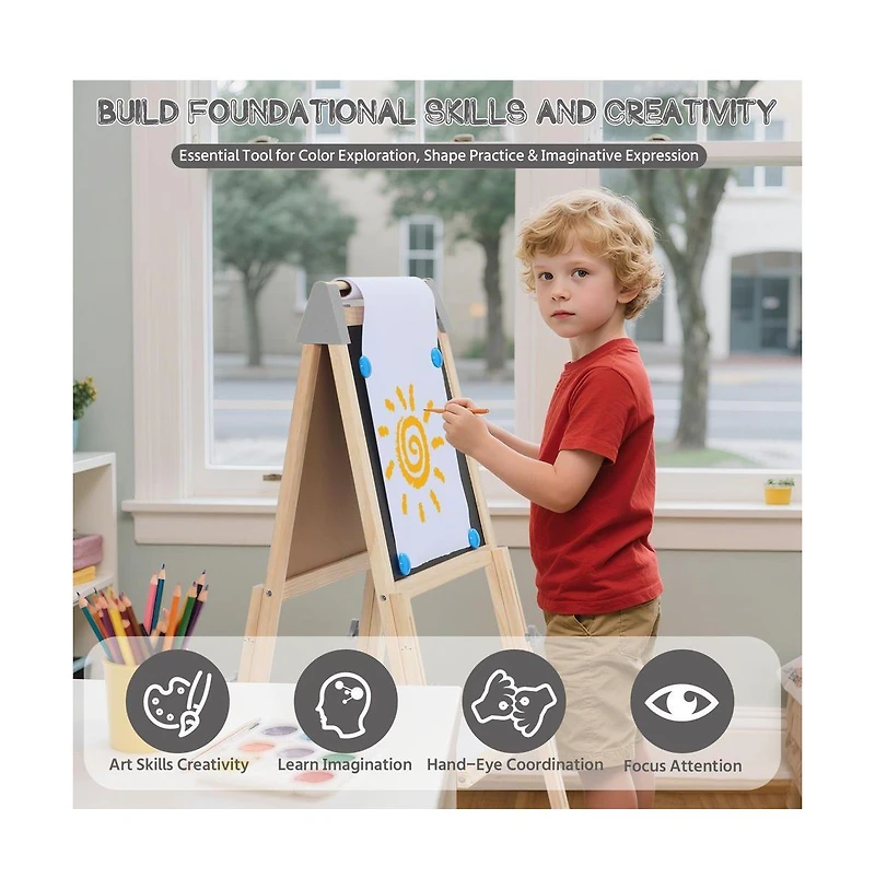 Kinder King 3 1 Kids Art Easel Set