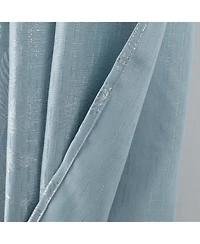 Rt Designers Collection Bexley Foil Jacquard Polyester Window Curtain Grommet Panel 52" x 84