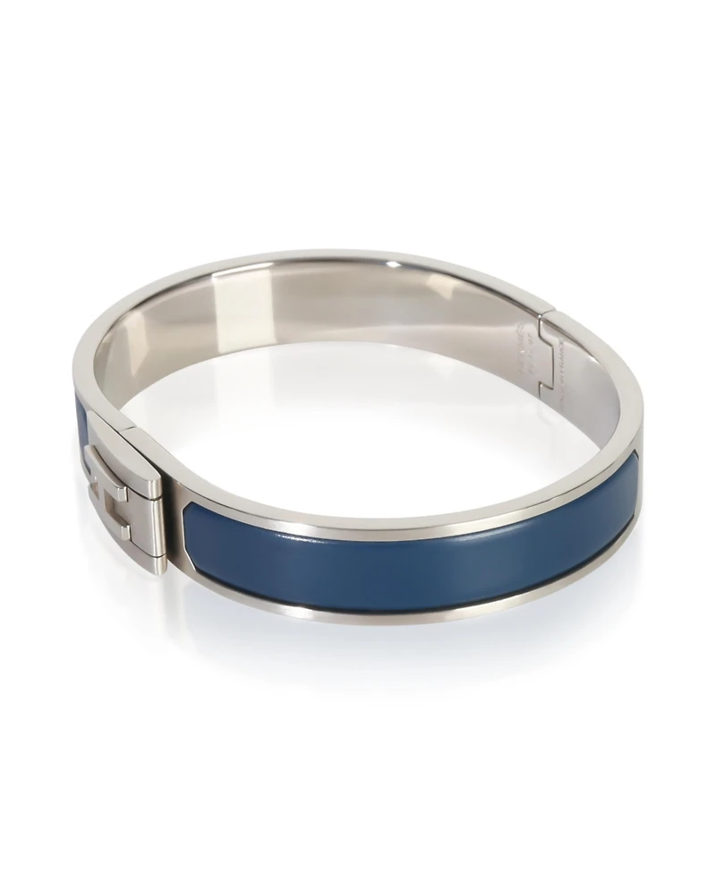 Pre-Owned Hermes Matte Jet Bracelet In Bleu Biarritz Bracelet