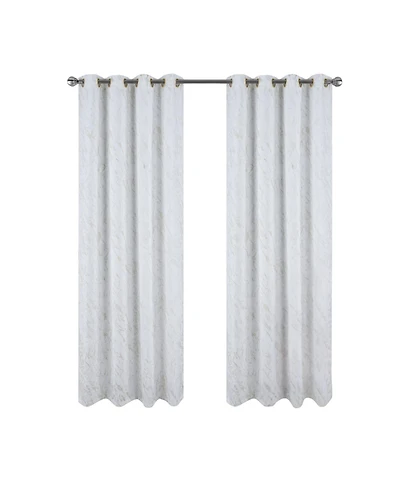 Rt Designers Collection Heidi Halo Foil Blackout Polyester Window Curtain Grommet Panel