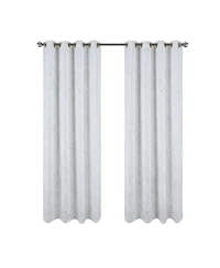 Rt Designers Collection Heidi Halo Foil Blackout Polyester Window Curtain Grommet Panel