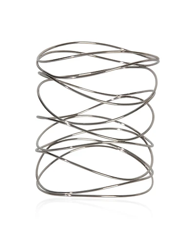 Pre-Owned Tiffany & Co White Gold Elsa Peretti 9 Row Wave Bracelet
