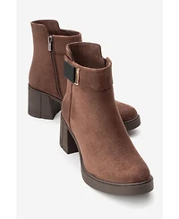 Prologue Shoes Rashe Block Heel Zip Boot (Women)