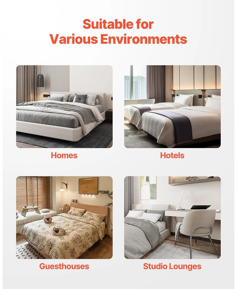 Gouun Low Profile Box Spring Foundation with Steel Frame and Cover