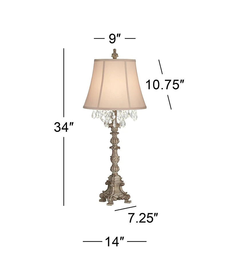 Barnes and Ivy Duval 34" Tall Traditional Table Lamp