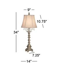 Barnes and Ivy Duval 34" Tall Traditional Table Lamp