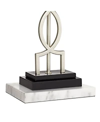 360 Lighting Evan Modern Table Lamps Set of 2 with Risers 28 1/2" Tall Brushed Nickel with Usb Charging Port for Bedroom Living Room