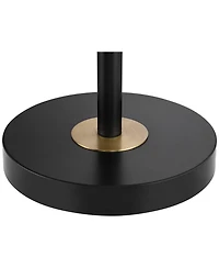 360 Lighting Wray Mid Century Modern 61" Tall Standing Floor Lamps Set of 2 Lights Adjustable Metal Antique Brass Finish