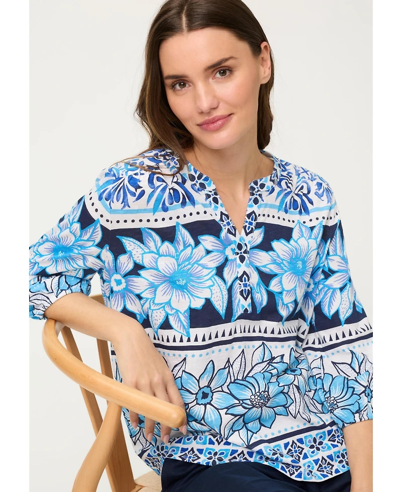 Olsen Women's Floral Panneaux T-Shirt