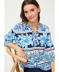 Olsen Women's Floral Panneaux T-Shirt