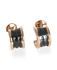 Pre-Owned Bvlgari Rose Gold B.zero1 Hoop Earrings