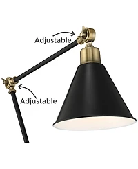 360 Lighting Modern Adjustable Floor Lamp with Usb Charging Port 61" Tall Brass Living Room Reading