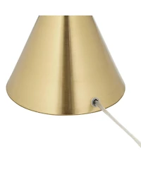 360 Lighting Leah 25 3/4" High Modern Accent Table Lamp Brass Finish Metal Single Living Room Bedroom