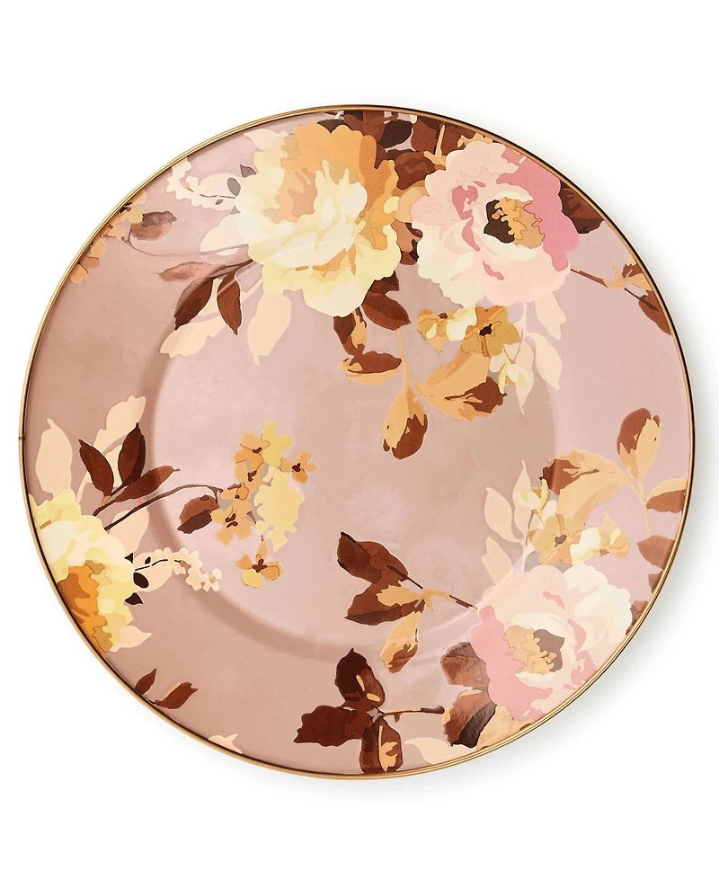 MacKenzie-Childs Wild Rose Mauve Dinner Plate