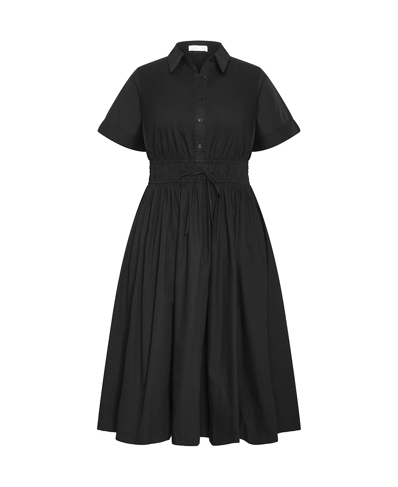 City Chic Women's Lana Midi Shirt Dress