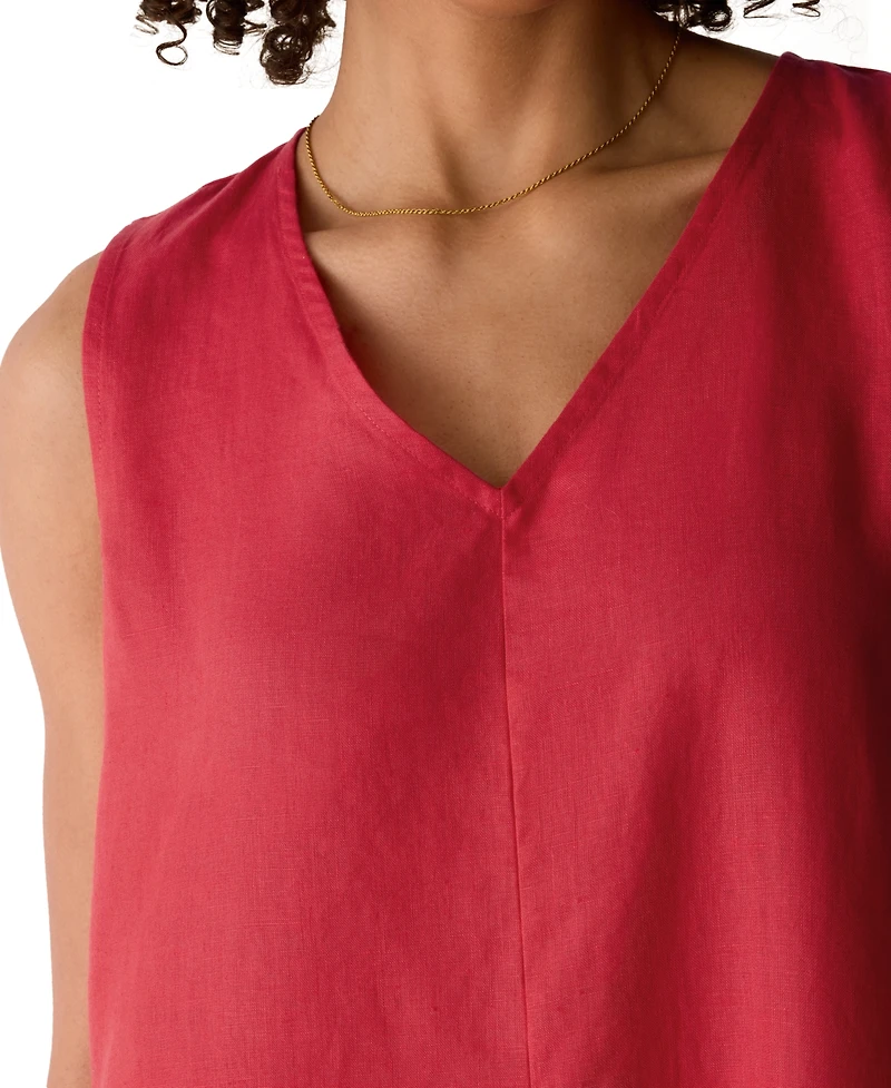 Eileen Fisher Women's Sleeveless V-Neck Dress