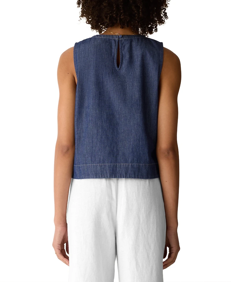 Eileen Fisher Women's Sleeveless Round Neck Top