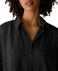 Eileen Fisher Women's Short-Sleeve Collared Dress