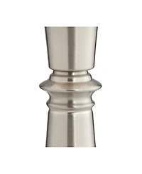 360 Lighting Seymore Modern Table Lamps 26" High Set of 2 Softback with Usb Charging Port Led Touch On Drum Shade for Bedroom Desk