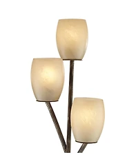 Franklin Iron Works Vierra Trio Farmhouse Rustic 68" Tall Standing Floor Lamp 3-Light Foot Switch