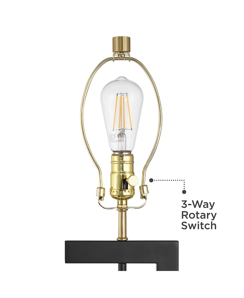 360 Lighting Pellana 26 1/4" High Brass Usb Table Lamp