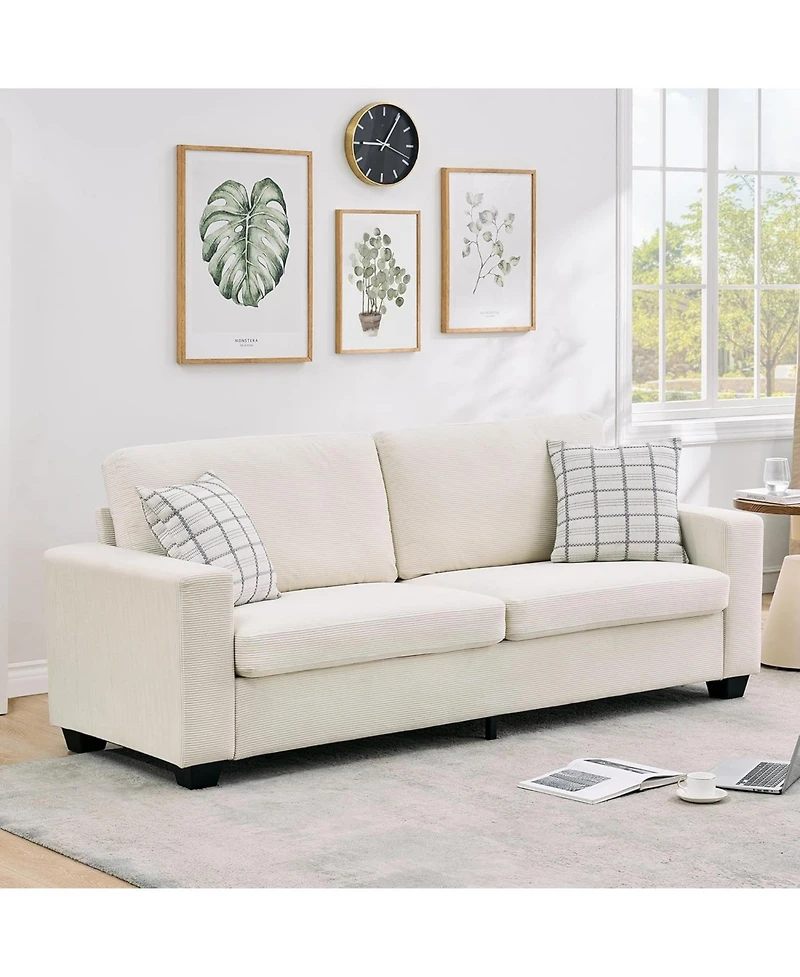 gaomon 84" Oversized Corduroy Loveseat