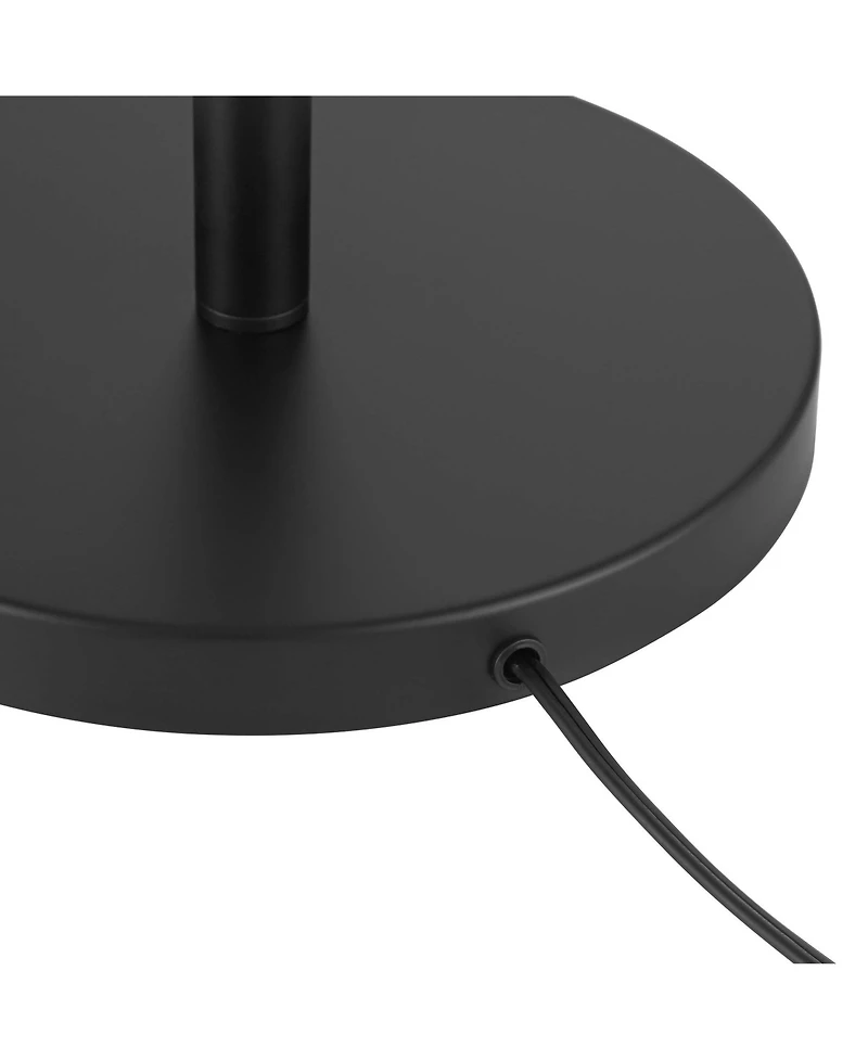 360 Lighting Karis Farmhouse Rustic 62 1/2" Tall Standing Floor Lamps Set of 2 Lights Downbridge Metal Matte Glass Shade