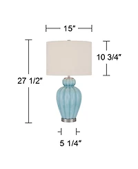360 Lighting Leros 27 1/2" High Glass Gourd Table Lamp