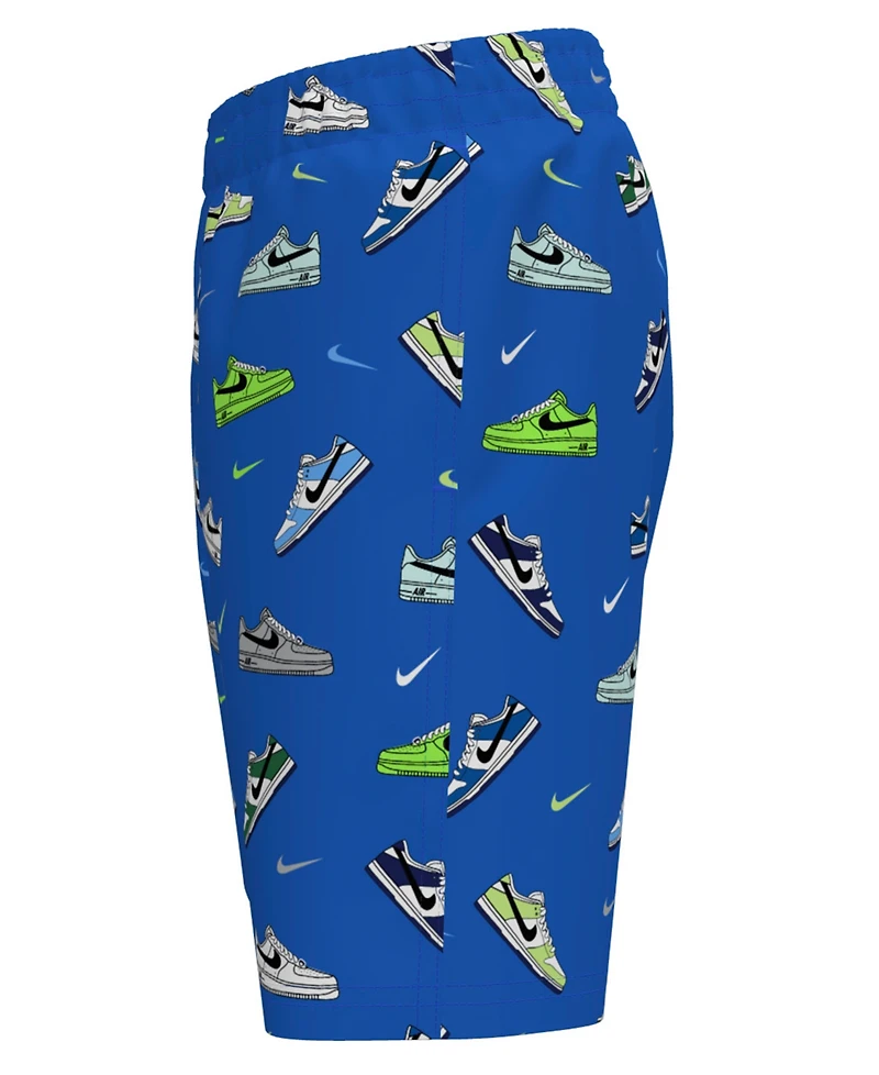 Nike Big Boys 7" Multi Sneaker Volley Swim Shorts