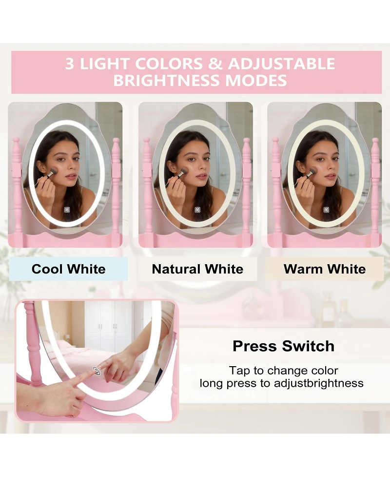 Rainsken Princess Vanity Desk Set