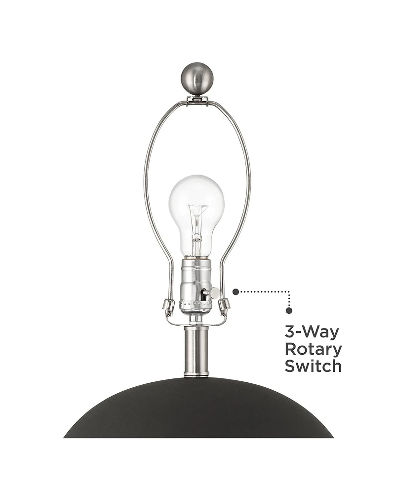 360 Lighting Paulo 24 1/2" High Pot Farmhouse Southwestern 3-Way Table Lamp Matte Ceramic Single Living Room Bedroom