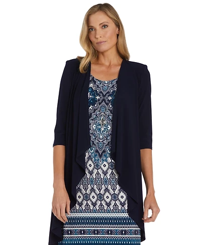 Rm Richards Women's Crew Neck Dress & Jacket, 2-Piece Set