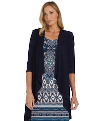 Rm Richards Women's Crew Neck Dress & Jacket, 2-Piece Set